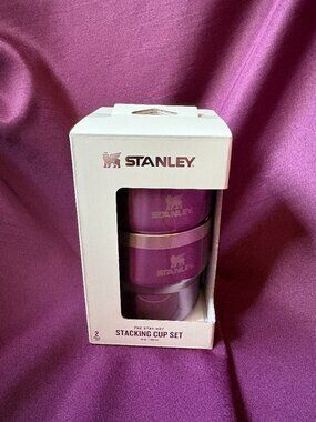 NEW Stanley Stay Hot Stacking Cup Set 2-Pack 10 oz Wisteria Shine NIB